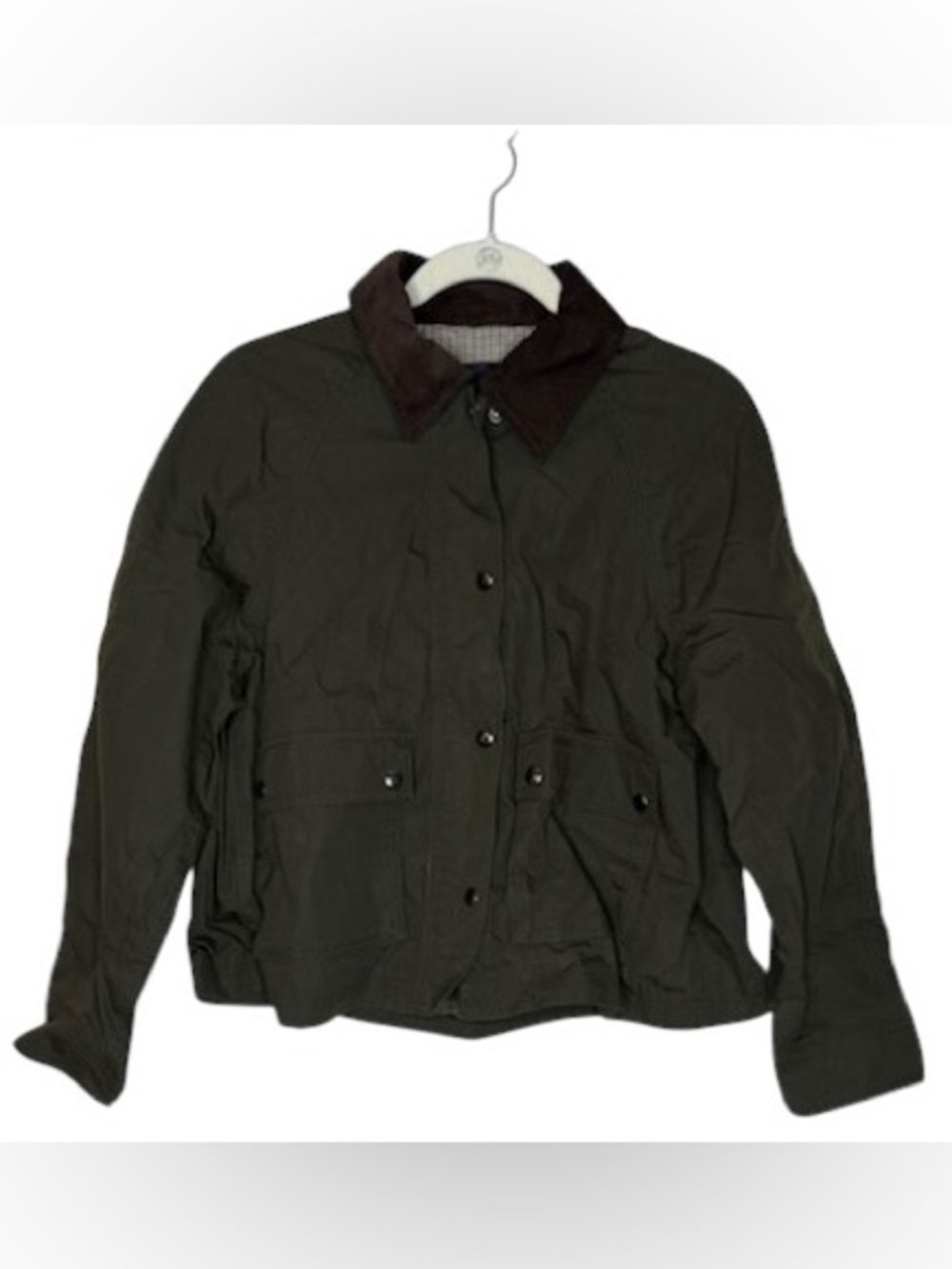 Madewell Women’s The Billie Short Jacket Utility Pockets NWT S Trench Green - Picture 7 of 13